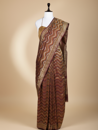 Raag Zari Saree | Handwoven Banarasi Silk Saree with Zari Work