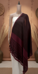 Wine Pagdi Dandhi | Handwoven Kutch Dupatta