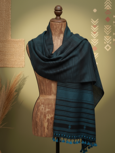 Midnight Loom | Pagdi Stripe Kutch Cotton Stall