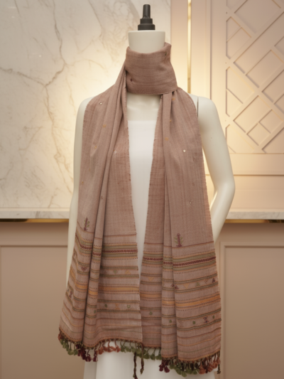 Desert Bloom | Handcrafted Wool Mirrorwork Kutch Stall