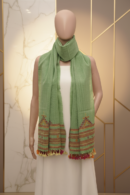 Spark of Verdant | Handwoven Kutch Wool Mirrorwork Stall