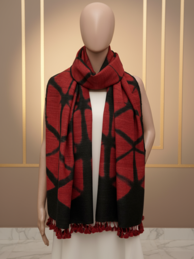 Garnet Eclipse Stall | Artisan Silk & Wool Kutch Handloom