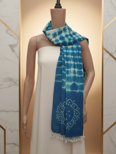 Indigo Dots | Shibori Wool Stall