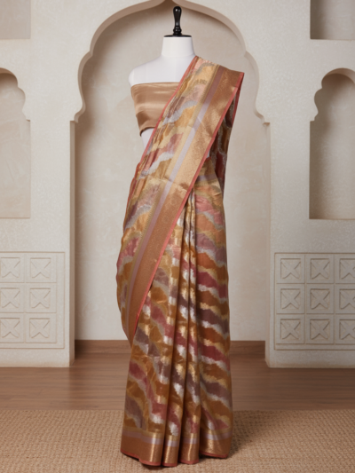 Rang Sacchi Saree | Handwoven Banarasi Silk Saree