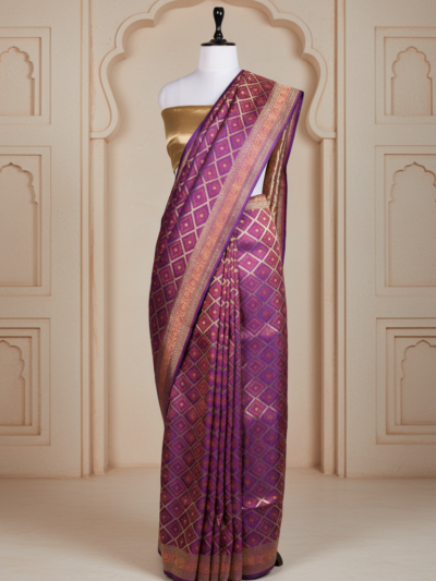 Baadal Baagh Saree | Handwoven Banarasi Silk Saree