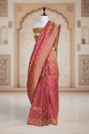 Surkhi Saawan Saree | Handwoven Banarasi Silk Saree