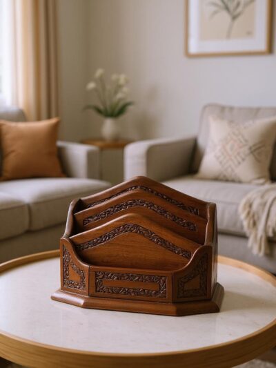 Letter Peaks | Handcrafted Wooden Letter Holder & Desk Organizer