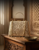 Zar-e-Nazakat – Pure Tussar Silk Chikankari Bag